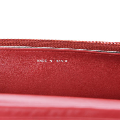 Chanel Caviar Timeless CC Wallet On Chain WOC Red 11 of 14