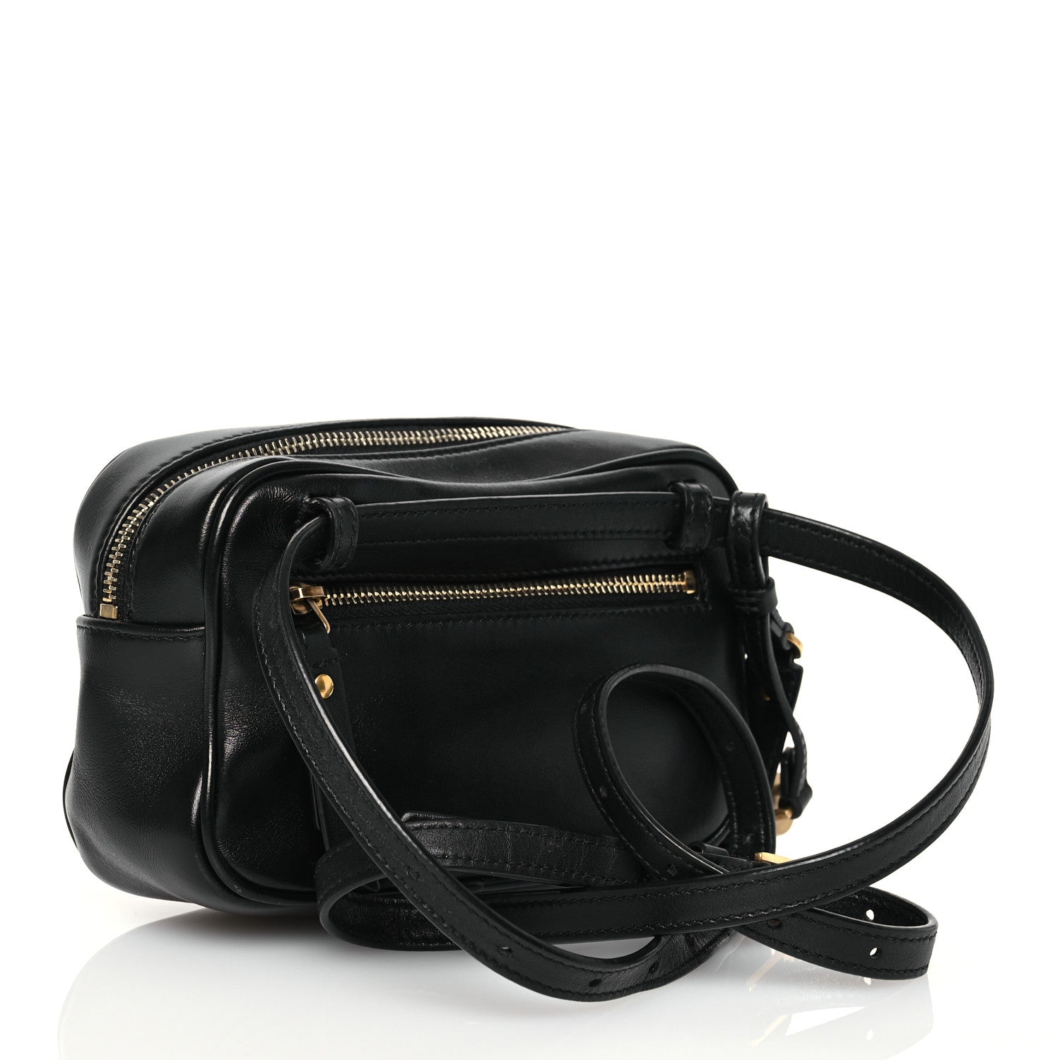 Saint Laurent Calfskin Matelasse Monogram Lou Belt Bag Black 2 of 16
