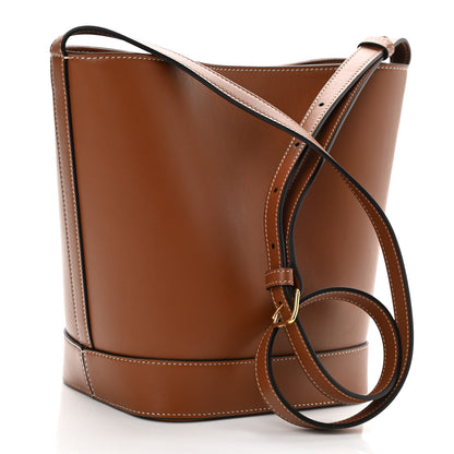 Celine Smooth Calfskin Small Cuir Triomphe Bucket Bag Tan 3 of 8