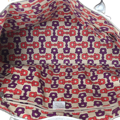 Gucci Metallic Guccissima Large Princy Tote Silver 4 of 14