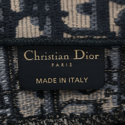 Christian Dior Oblique Small Book Tote Blue Multicolor 5 of 11