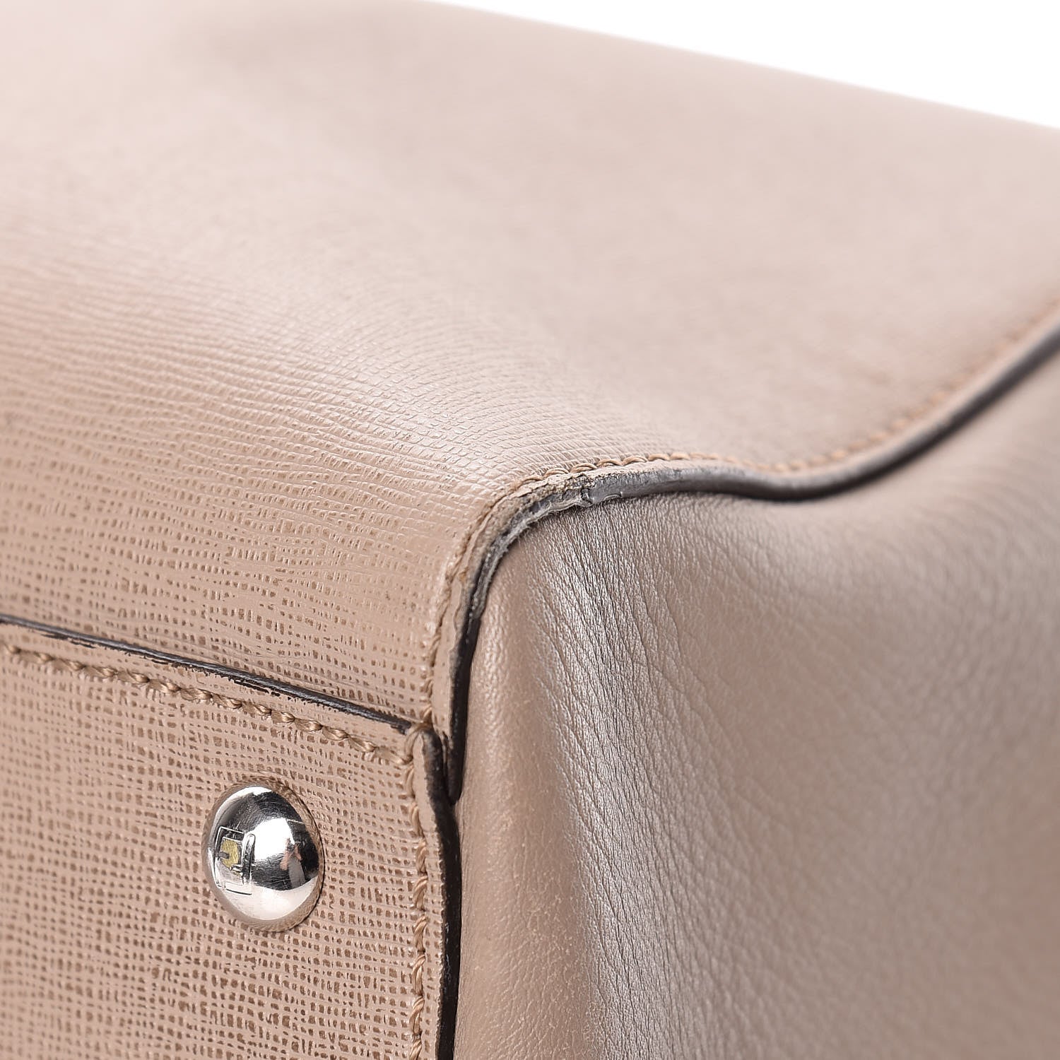 Fendi Vitello Elite Regular 2Jours Tote Tortora 10 of 23