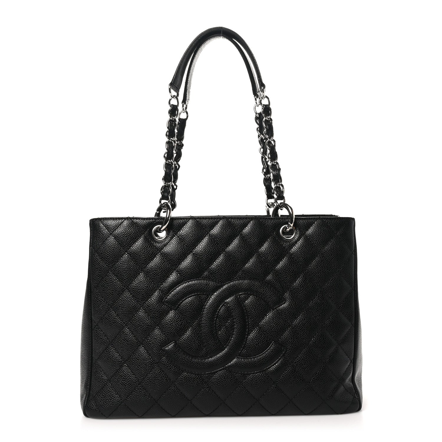 Chanel Caviar Quilted Grand Shopping Tote GST Black 1 of 10