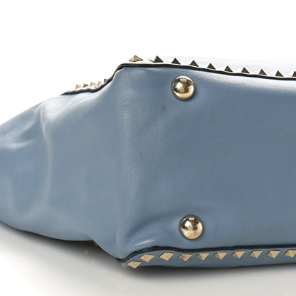 Valentino Garavani Vitello Medium Rockstud Tote London Stone 7 of 10