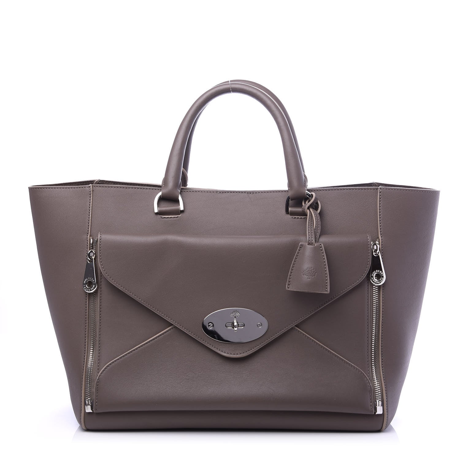Mulberry Silky Calf Medium Willow Tote Taupe 1 of 9