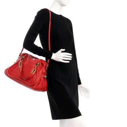 Chloe Calfskin Medium Paraty Holly Berry 2 of 15