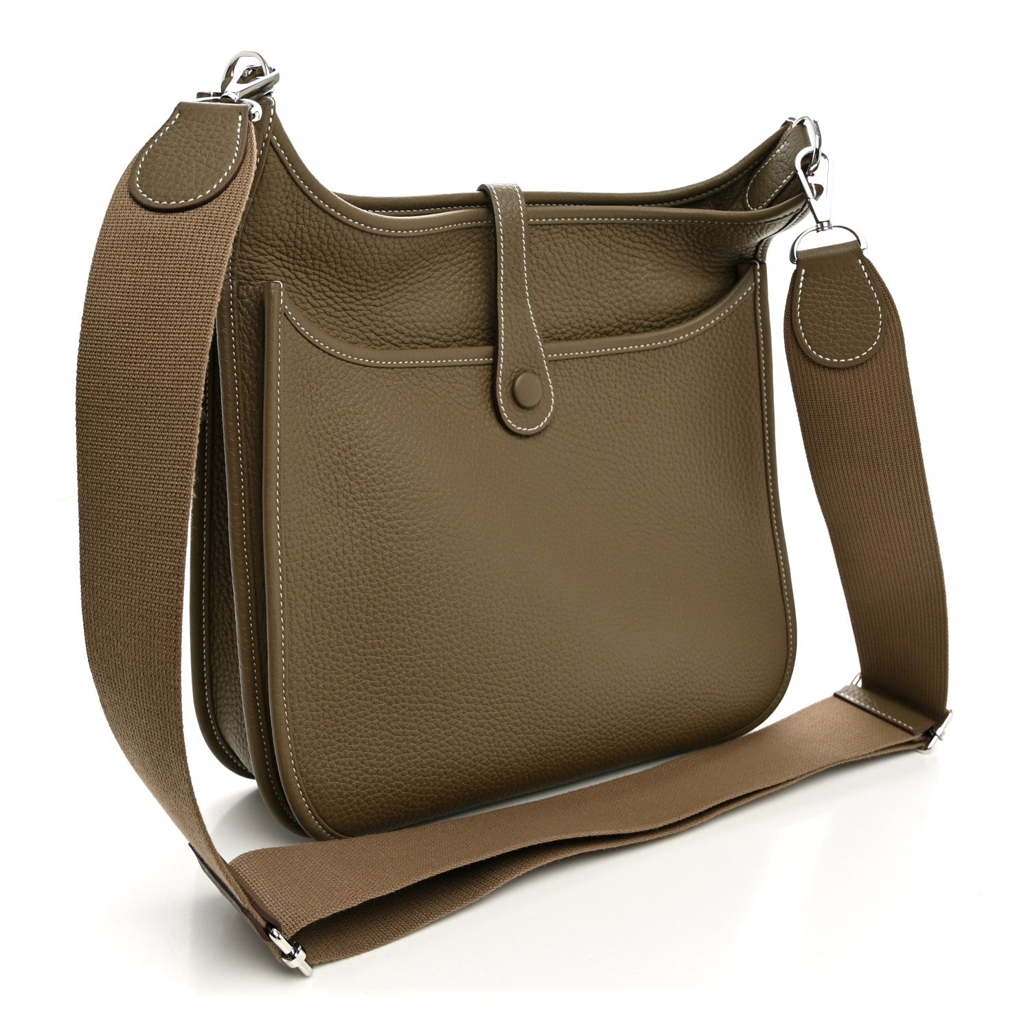 Hermes Taurillon Clemence EVELYNE III PM Etoupe 3 of 10