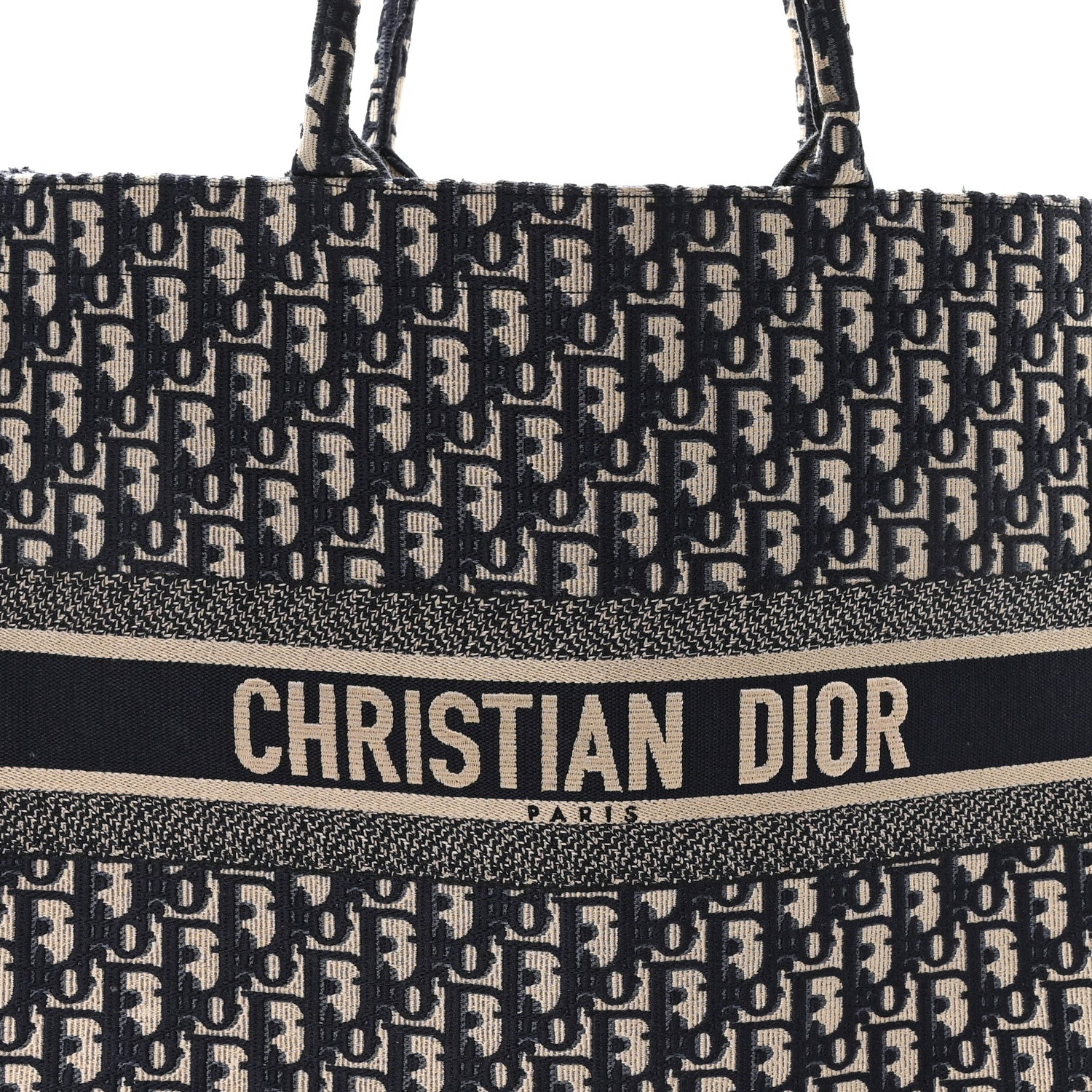 Christian Dior Oblique Large Book Tote Blue Multicolor 8 of 11