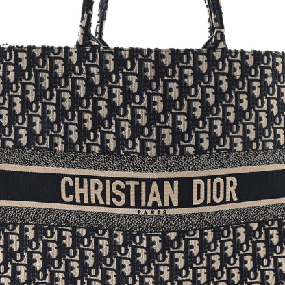 Christian Dior Oblique Large Book Tote Blue Multicolor 8 of 11