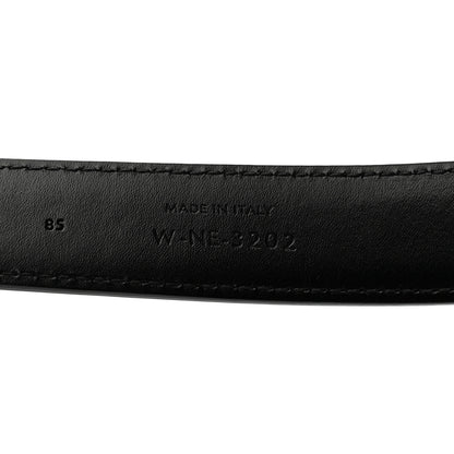 Celine Box Calfskin Medium 25mm Triomphe Belt 85 34 Black 4 of 7