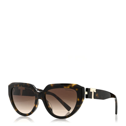 Tiffany Acetate Metal Tiffany T Tortoise Cat Eye Sunglasses TF4238U Brown 1 of 7