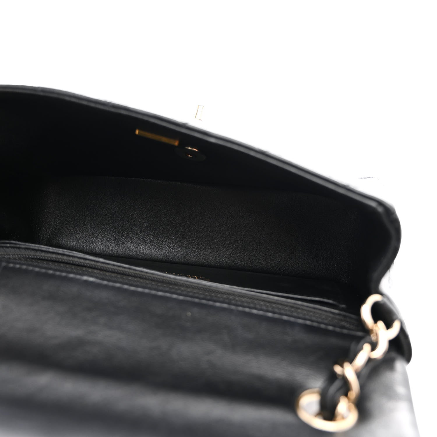 Chanel Lambskin Quilted Mini Rectangular Flap Black 5 of 11
