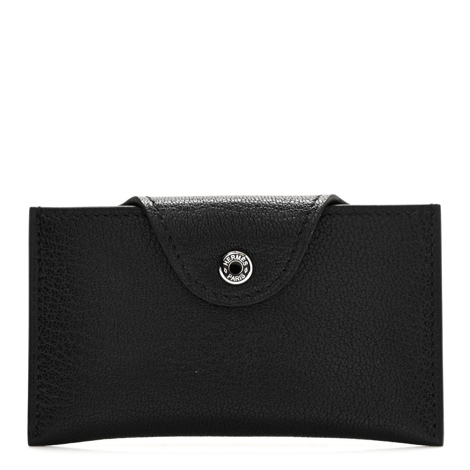 Hermes Chevre Chamkila Iliade Card Holder Black 5 of 9