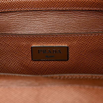 Prada Saffiano Cuir Top Handle Dome Tote Palissandro 6 of 9