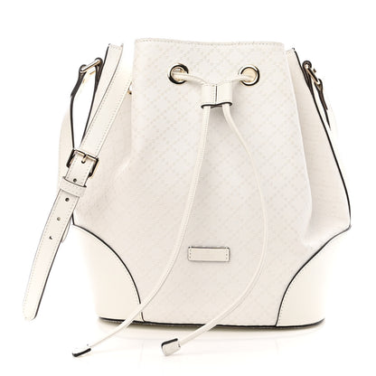 Gucci Bright Diamante Medium Bucket Bag Great White 1 of 9