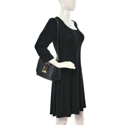 Louis Vuitton Epi Twist Flowers Chain Shoulder Bag MM Black 2 of 9
