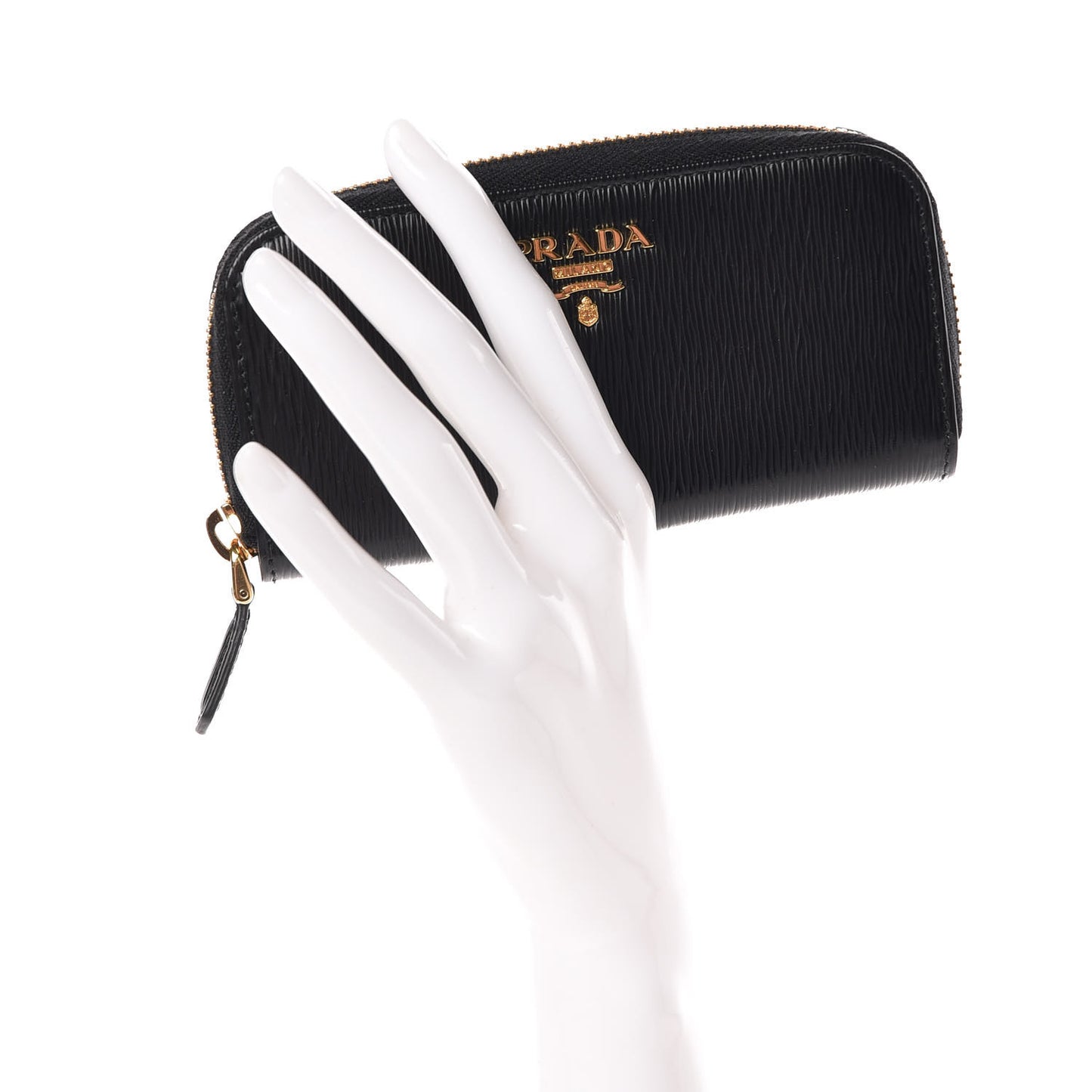 Vitello Move Zip Around 6 Key Holder Black