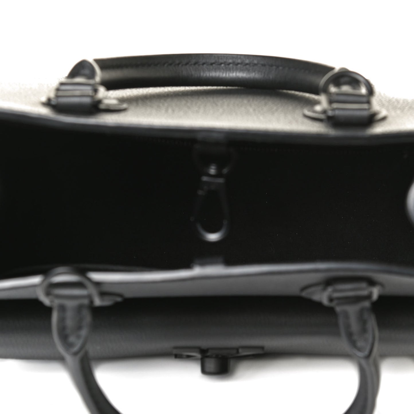 Soft Calfskin Lockme Tote PM Black
