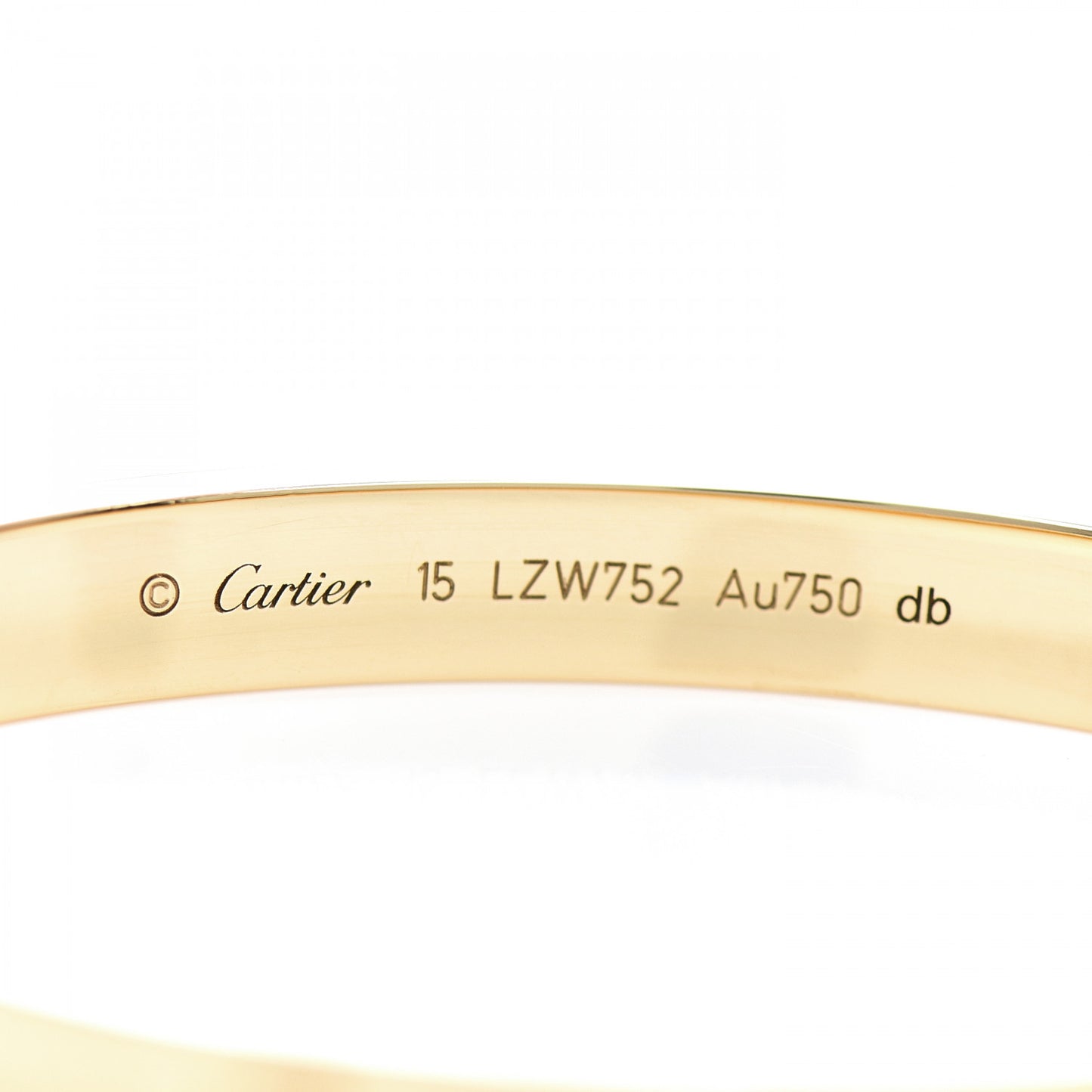 18K Yellow Gold LOVE Bracelet 15