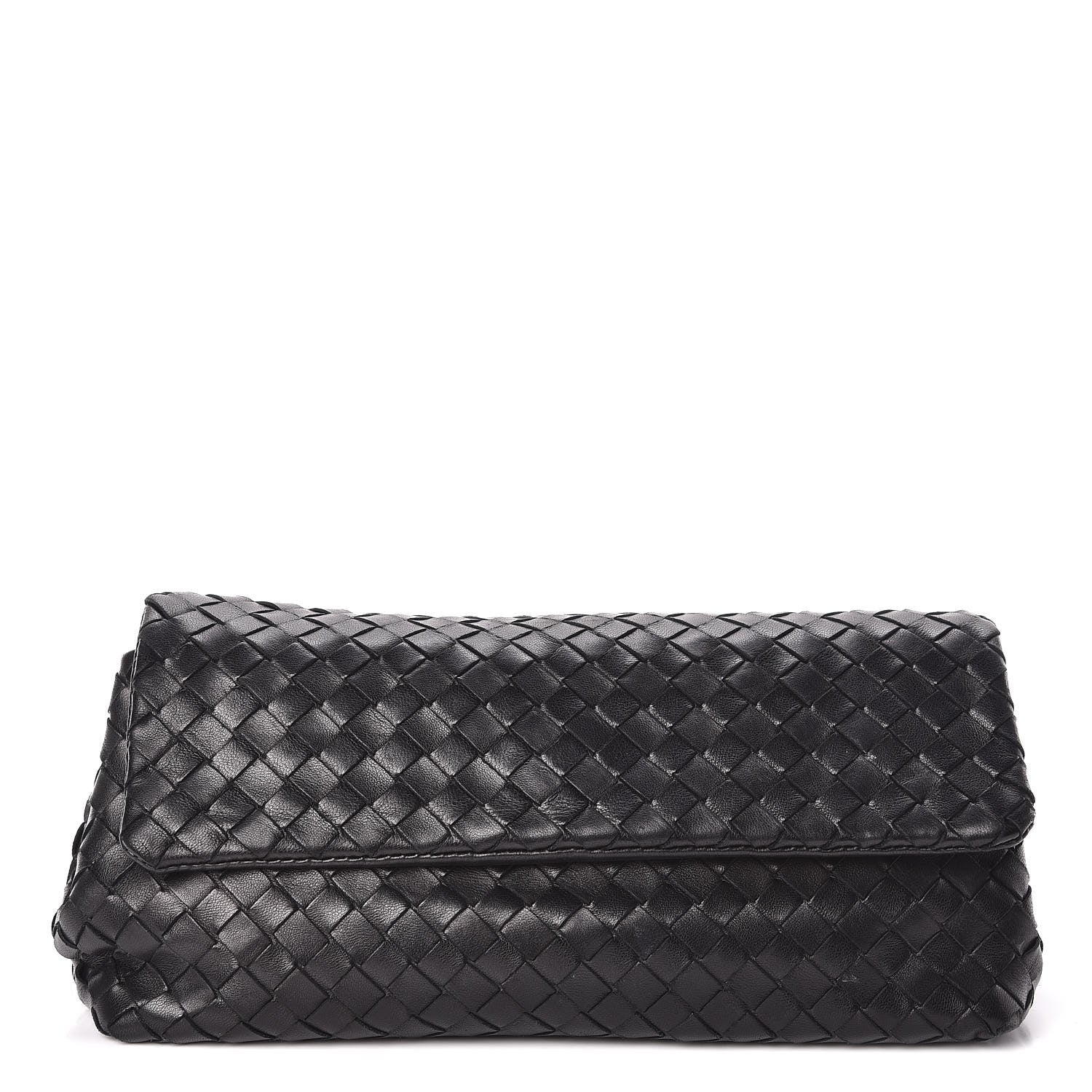 Bottega Veneta Nappa Intrecciato Cosmetic Case Black 1 of 9