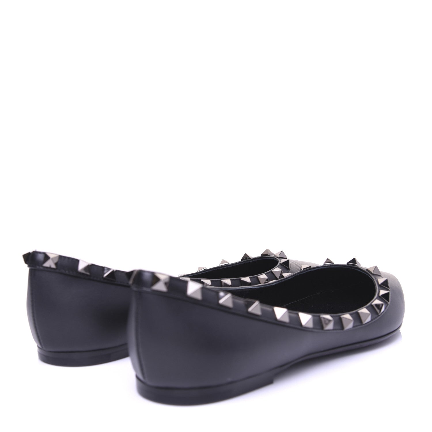 Valentino Garavani Nappa Rockstud Ballerina Flats 37 Black 3 of 13