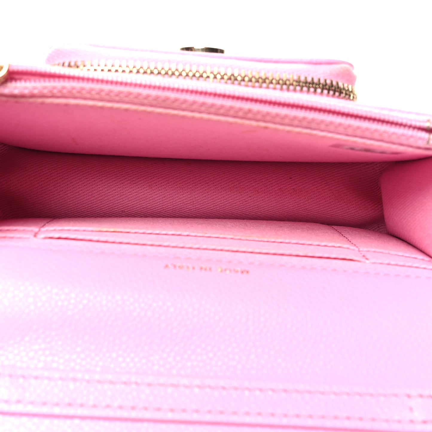 Caviar Quilted Business Affinity Clutch With Chain Flap Lilac