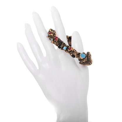 Gucci Metal Enamel Aries Bracelet L Gold Multicolor 2 of 7