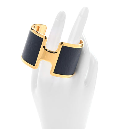 Hermes Epsom Olympe Cuff Bracelet Black 2 of 4