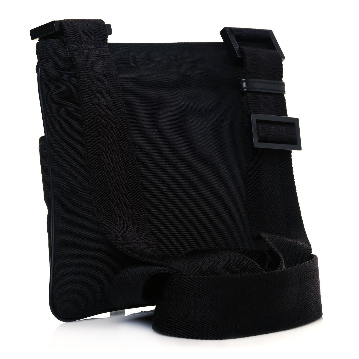 Gucci Nylon Web Interlocking G Messenger Bag Black 3 of 10