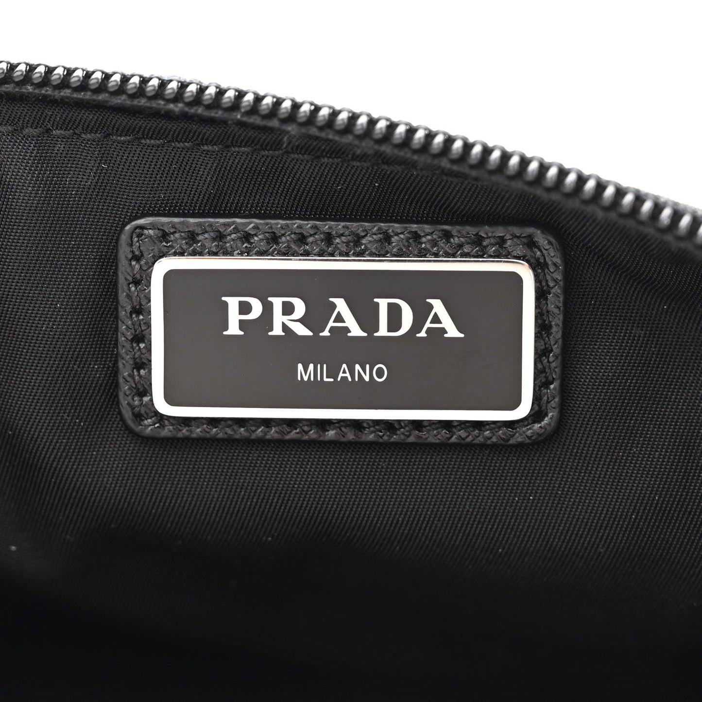 Tessuto Nylon Saffiano Belt Bag Black