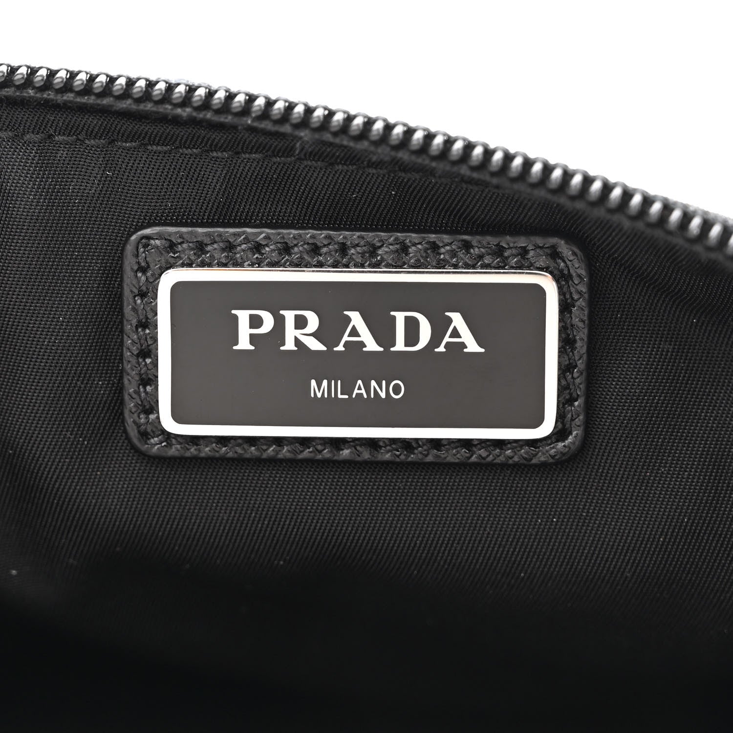 Prada Tessuto Nylon Saffiano Belt Bag Black 7 of 13