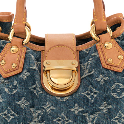 Louis Vuitton Monogram Denim Pleaty Blue 7 of 10
