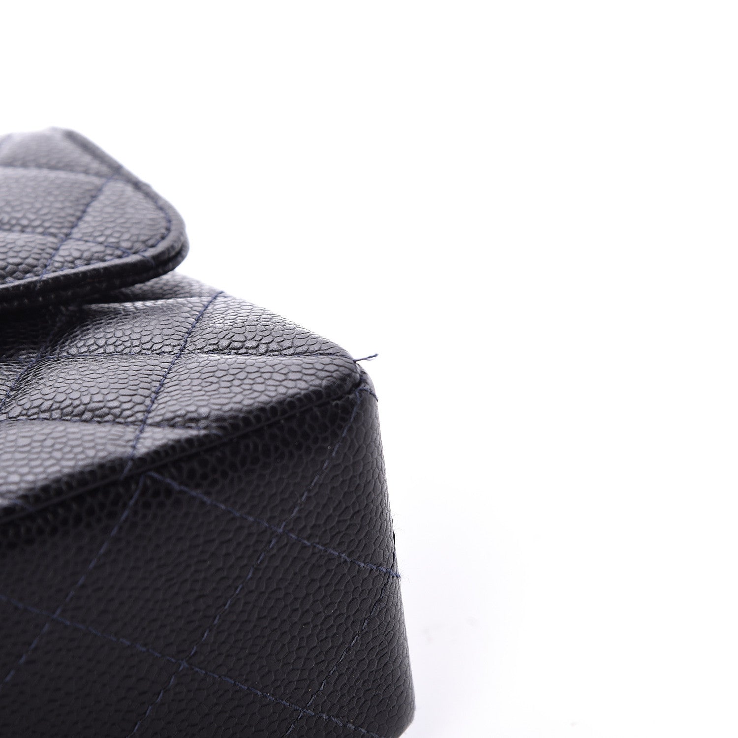 Chanel Caviar Quilted Small Double Flap Navy 10 of 13