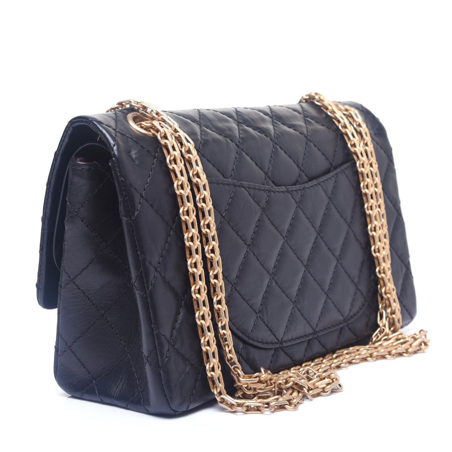 Chanel Aged Calfskin Lucky Charms 2.55 Reissue 225 Flap Black 3 of 17
