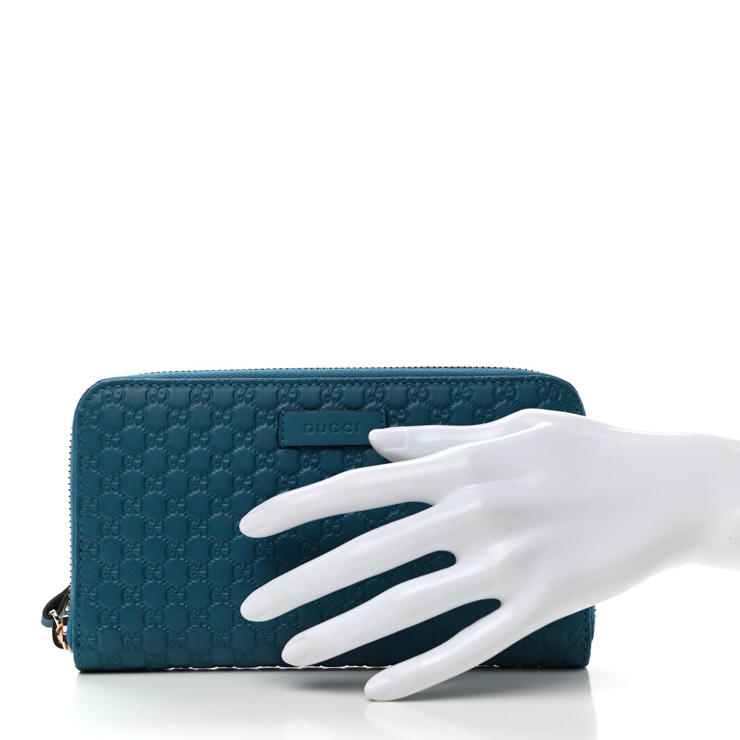 Gucci Microguccissima Zip Around Wallet Deep Cobalt 2 of 8