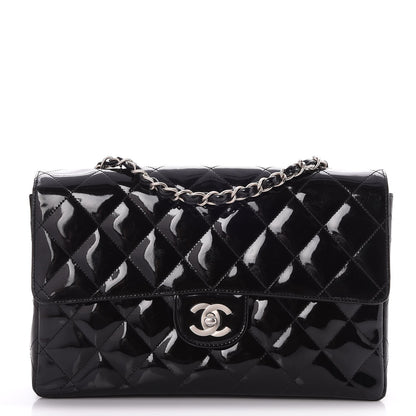 Chanel Patent Quilted Medium Single Flap Black 1 of 9