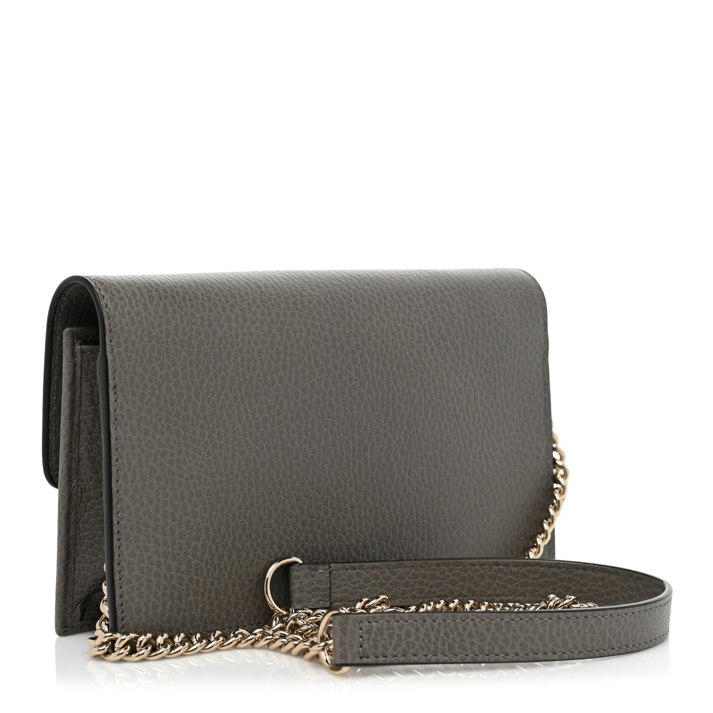 Dollar Calfskin Interlocking G Chain Wallet Loess