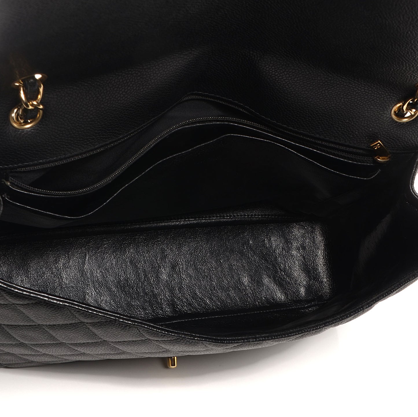 Caviar Maxi Single Flap Black