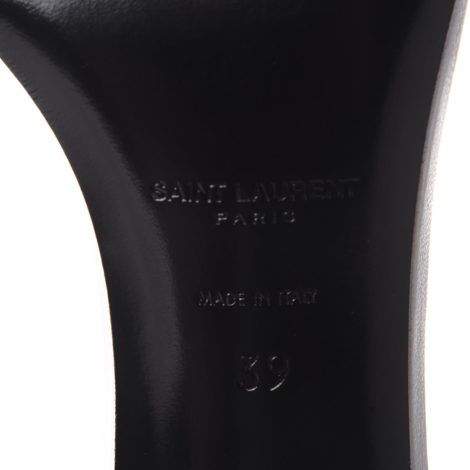 Saint Laurent Pearl Embellished Wrap Pumps 39 White 8 of 10