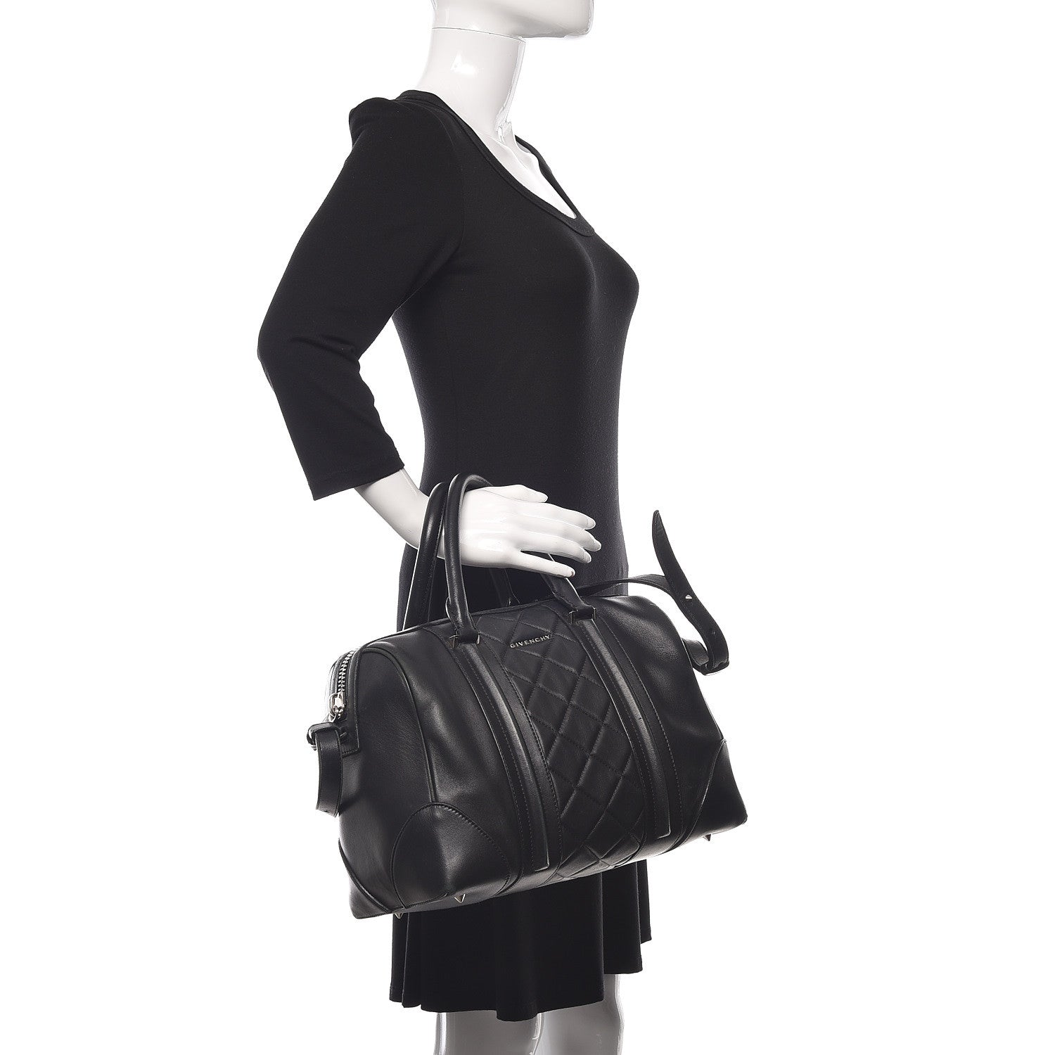 Givenchy Lambskin Quilted Medium Lucrezia Black 2 of 26