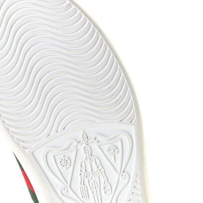 Gucci X DISNEY GG Supreme Monogram Web Donald Duck Womens Ace Sneakers 36 Beige New Acero Orange 10 of 12