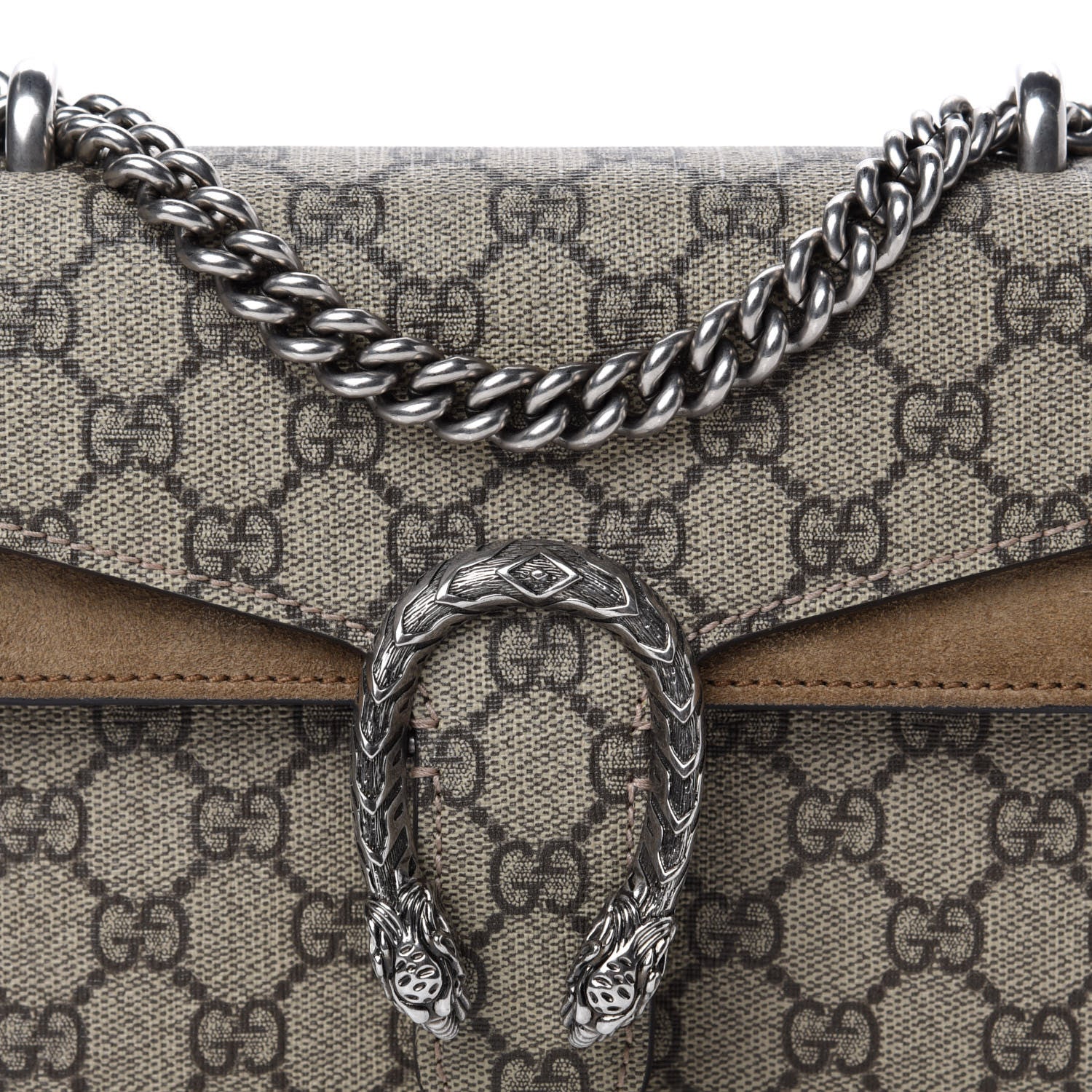 Gucci GG Supreme Monogram Mini Dionysus Shoulder Bag Taupe 10 of 10