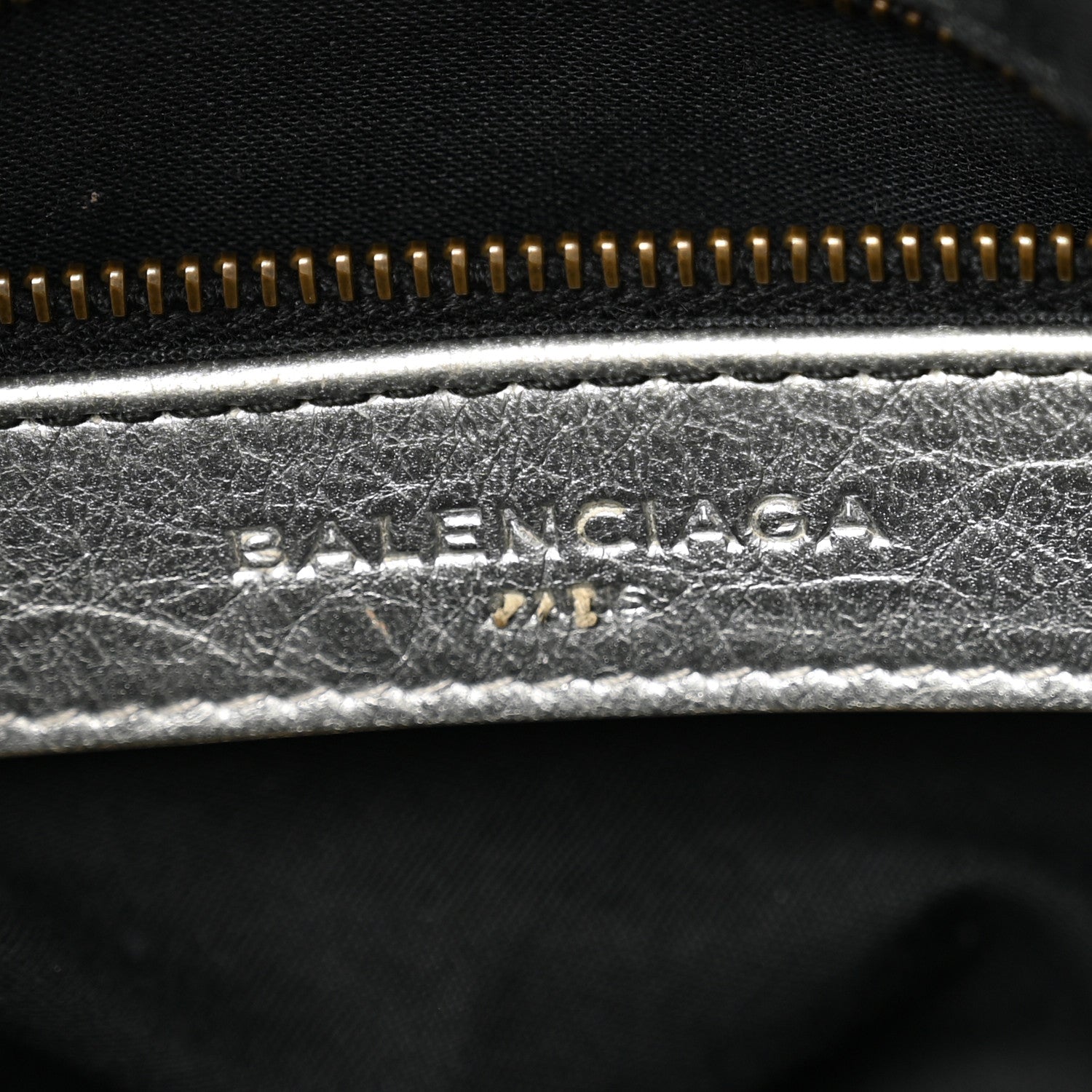 Balenciaga Metallic Agneau Classic Hardware Velo Gris Aluminum 7 of 11
