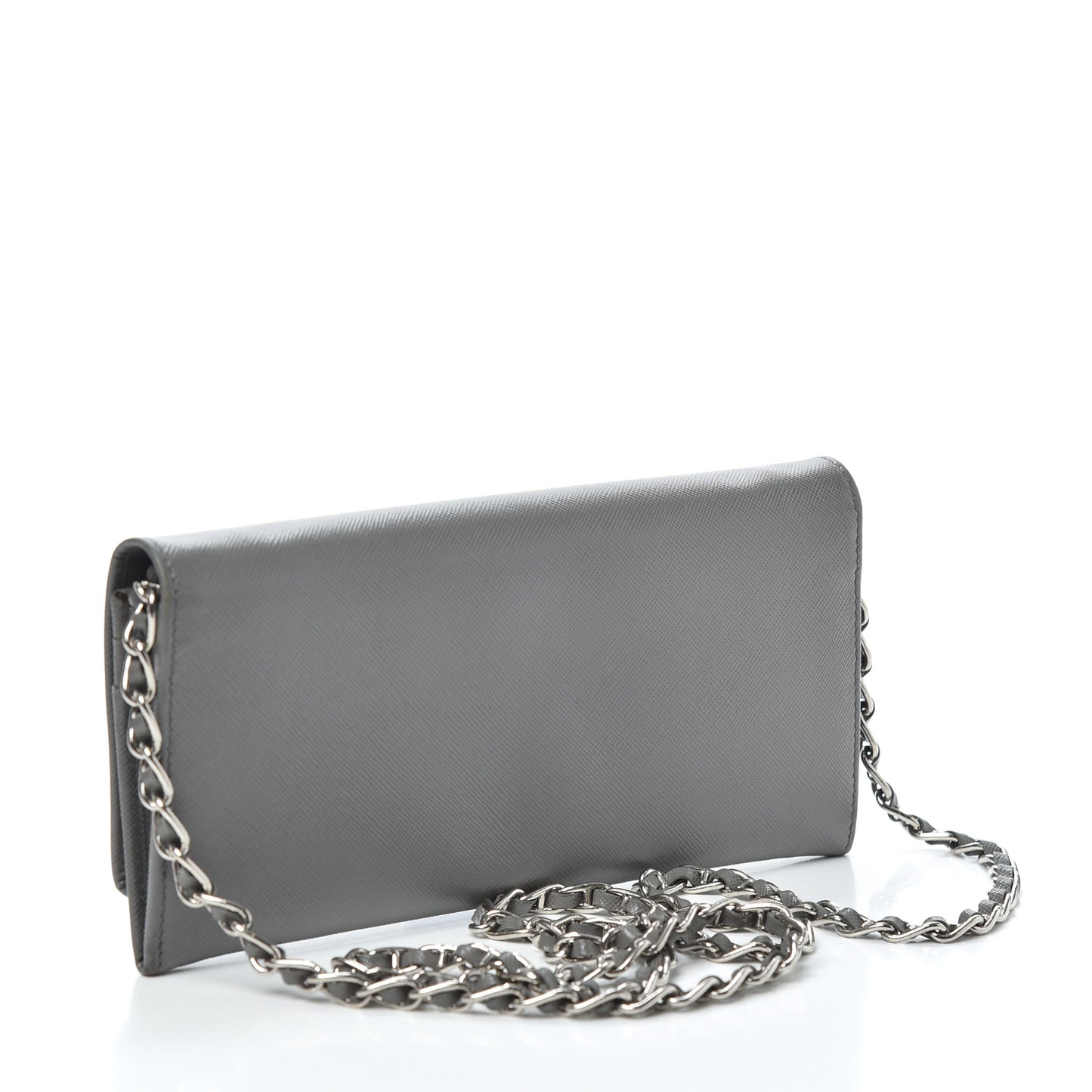 Saffiano Metal Oro Chain Wallet Marmo
