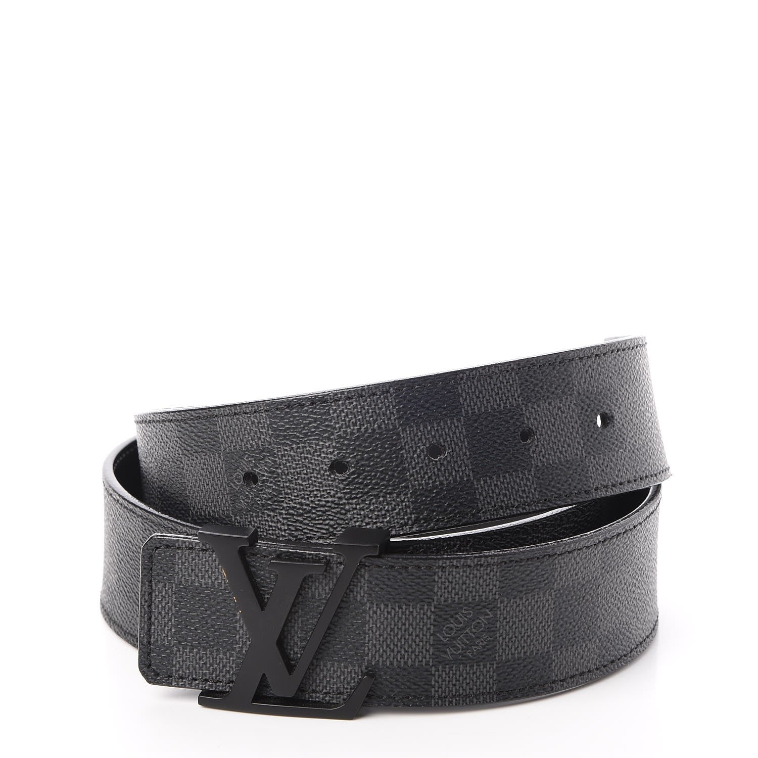 Louis Vuitton Damier Graphite LV Initiales Belt 95 38 4 of 7