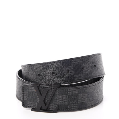 Louis Vuitton Damier Graphite LV Initiales Belt 95 38 4 of 7