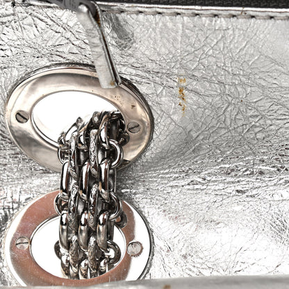 Chanel Metallic Aged Calfskin Quilted 2.55 Reissue 228 Flap Silver 4 of 12