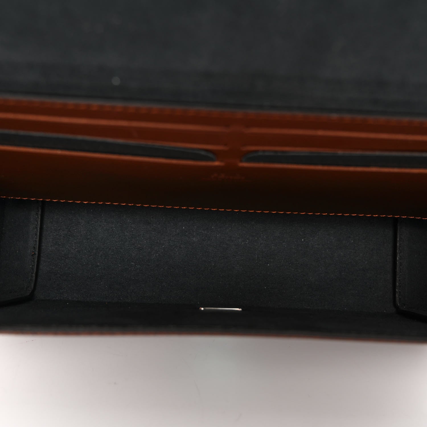 Fendi Vitello King FF Lines Embossed Baguette Soft Trunk Ghianda 5 of 9