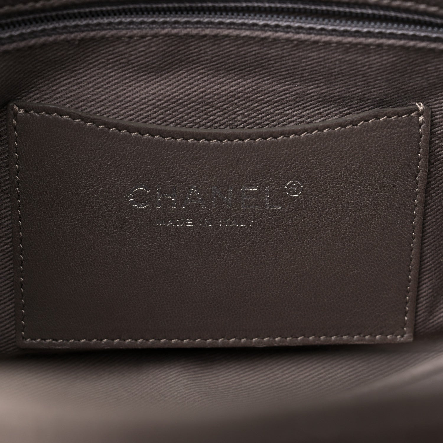 Chanel Caviar Medium Just Mademoiselle Bowling Bag Grey 6 of 14