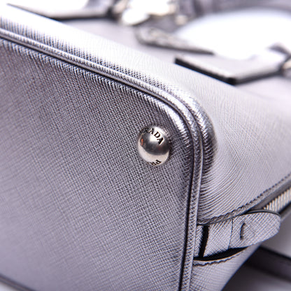 Prada Saffiano Lux Small Promenade Tote Cromo 11 of 12